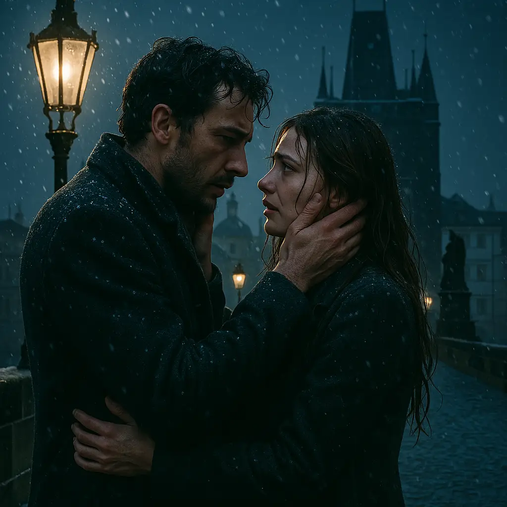 Franco and Lenka in the rain – Love’s Second Chapter
